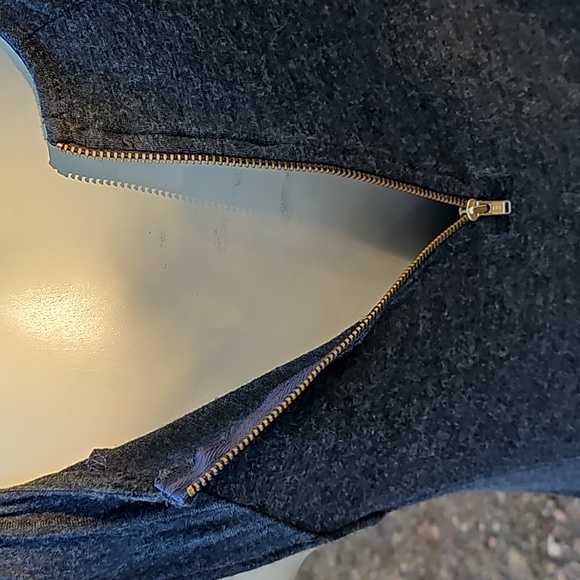 LIVE LOVE TEXAS Spandex & Rayon Grey circular swing dress RETRO BRAND USA Sm - Picture 6 of 8